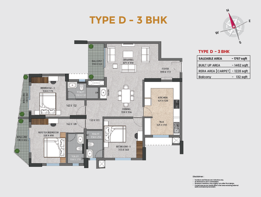 1 BHK Luxe